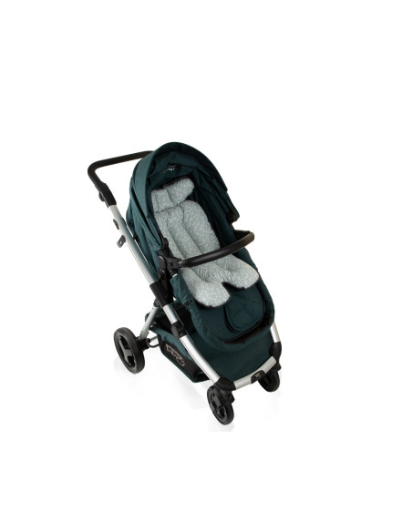 UP-bj_5075,Saltea cu doua fete pentru carucior si scaun de masa BabyJem Verde