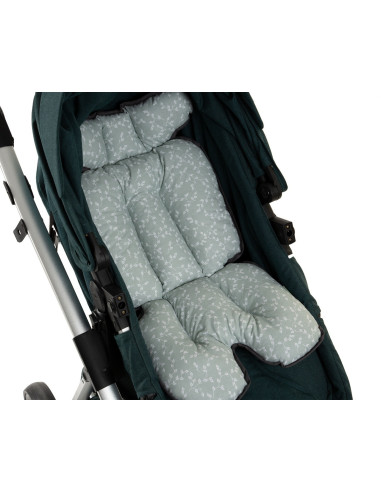 UP-bj_5075,Saltea cu doua fete pentru carucior si scaun de masa BabyJem Verde