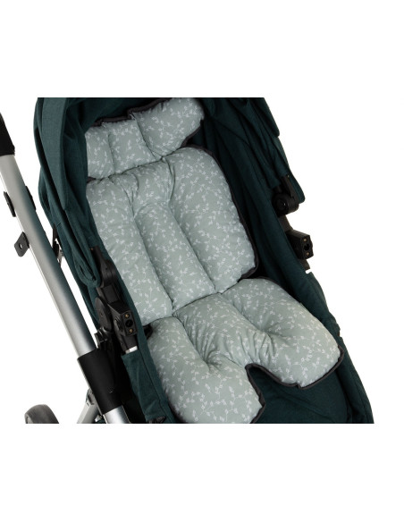 UP-bj_5075,Saltea cu doua fete pentru carucior si scaun de masa BabyJem Verde