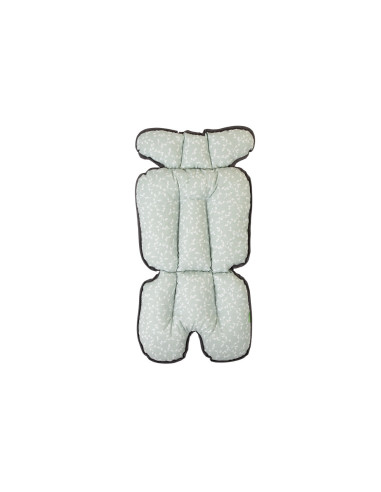 UP-bj_5075,Saltea cu doua fete pentru carucior si scaun de masa BabyJem Verde