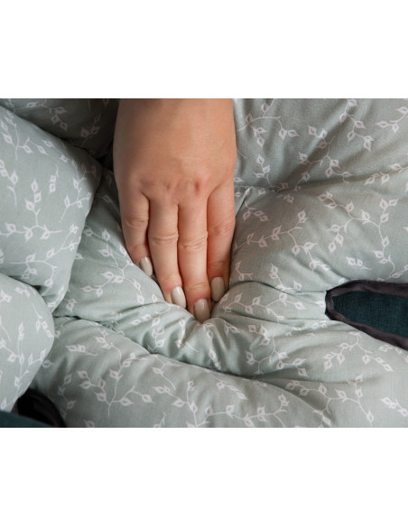 UP-bj_5075,Saltea cu doua fete pentru carucior si scaun de masa BabyJem Verde