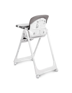 TERO-7710,Scaun de masa inalt cu husa din piele ecologica Caretero MEGALO Gri Inchis 2