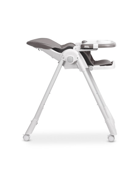 TERO-7710,Scaun de masa inalt cu husa din piele ecologica Caretero MEGALO Gri Inchis TERO-7710,Scaun de masa inalt cu husa din piele ecologica Caretero MEGALO Gri Inchis