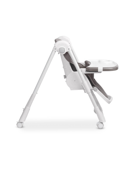 TERO-7710,Scaun de masa inalt cu husa din piele ecologica Caretero MEGALO Gri Inchis TERO-7710,Scaun de masa inalt cu husa din piele ecologica Caretero MEGALO Gri Inchis