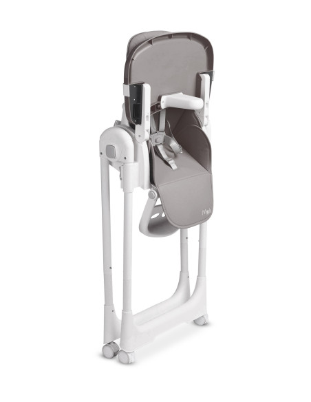 TERO-7710,Scaun de masa inalt cu husa din piele ecologica Caretero MEGALO Gri Inchis TERO-7710,Scaun de masa inalt cu husa din piele ecologica Caretero MEGALO Gri Inchis