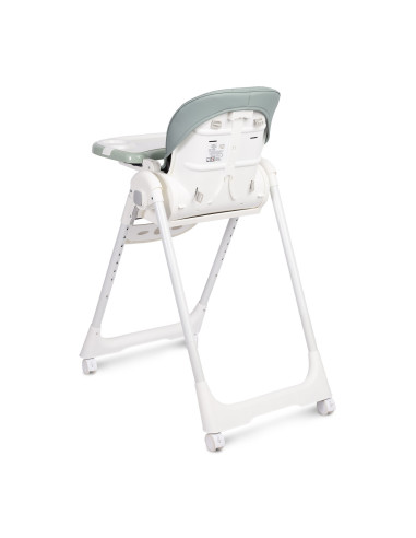 TERO-7713,Scaun de masa inalt cu husa din piele ecologica Caretero MEGALO Menta TERO-7713,Scaun de masa inalt cu husa din piele ecologica Caretero MEGALO Menta
