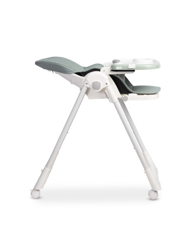 TERO-7713,Scaun de masa inalt cu husa din piele ecologica Caretero MEGALO Menta TERO-7713,Scaun de masa inalt cu husa din piele ecologica Caretero MEGALO Menta