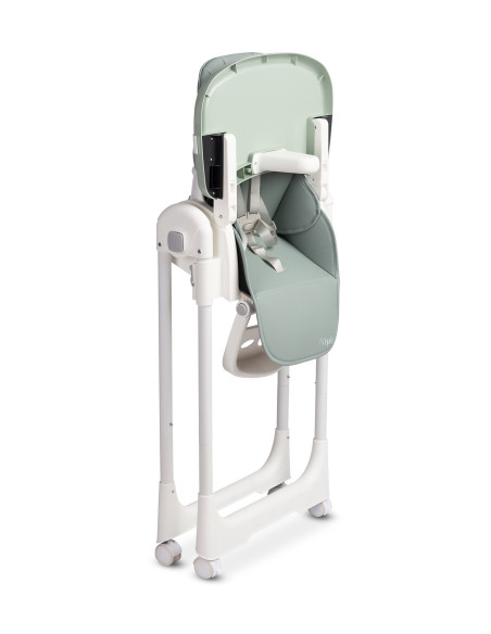 TERO-7713,Scaun de masa inalt cu husa din piele ecologica Caretero MEGALO Menta TERO-7713,Scaun de masa inalt cu husa din piele ecologica Caretero MEGALO Menta
