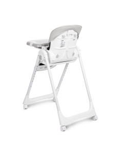 TERO-7711,Scaun de masa inalt cu husa din piele ecologica Caretero MEGALO Gri Deschis 2