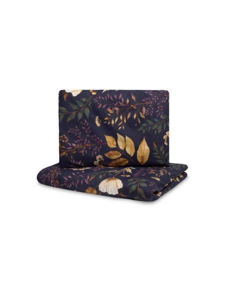 SILLO-43593,Set lenjerie de pat bumbac 100% cu 2 piese 100x135 cm/40x60 cm Sensillo Florarie