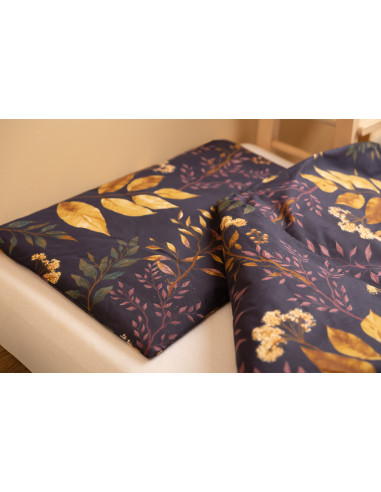 SILLO-43593,Set lenjerie de pat bumbac 100% cu 2 piese 100x135 cm/40x60 cm Sensillo Florarie