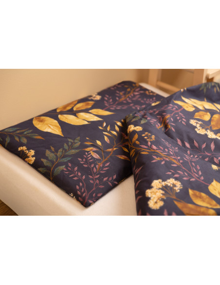 SILLO-43593,Set lenjerie de pat bumbac 100% cu 2 piese 100x135 cm/40x60 cm Sensillo Florarie