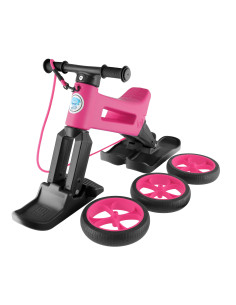 8595557517672,Bicicleta fara pedale Funny Wheels Rider SuperSport YETTI 3 in 1 Pink