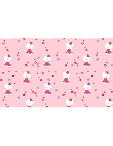 LENHKF4R,Lenjerie patut Hubners Kitty Floricele 4 piese roz LENHKF4R,Lenjerie patut Hubners Kitty Floricele 4 piese roz