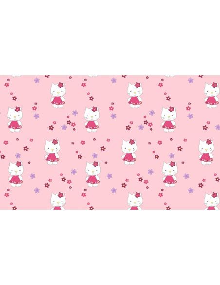 LENHKF4R,Lenjerie patut Hubners Kitty Floricele 4 piese roz LENHKF4R,Lenjerie patut Hubners Kitty Floricele 4 piese roz