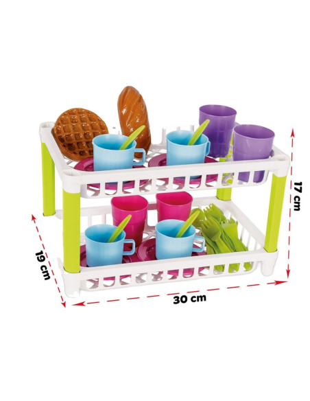 PL-03-336-PK,Set de servit ceaiul Pilsan Hamarat Two-Tier Tea pink PL-03-336-PK,Set de servit ceaiul Pilsan Hamarat Two-Tier Tea pink