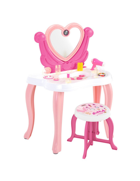 PL-06-047-PK2,Masuta de machiaj pentru copii Plisan Heart PL-06-047-PK2, Pink