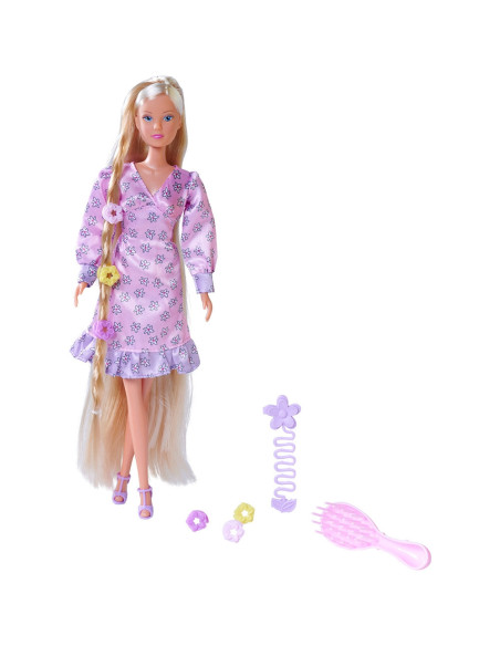 S105733640,Papusa Simba Steffi Love Flower Hair 29 cm cu accesorii