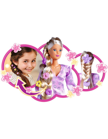S105733640,Papusa Simba Steffi Love Flower Hair 29 cm cu accesorii
