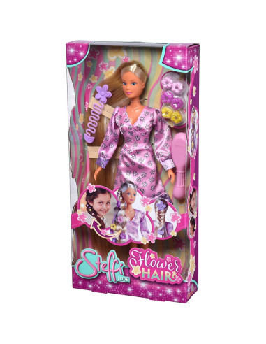 S105733640,Papusa Simba Steffi Love Flower Hair 29 cm cu accesorii