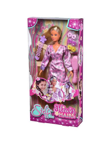 S105733640,Papusa Simba Steffi Love Flower Hair 29 cm cu accesorii