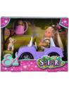 S105733648,Papusa Simba Evi Love Safari 12 cm cu masinuta, animale si accesorii