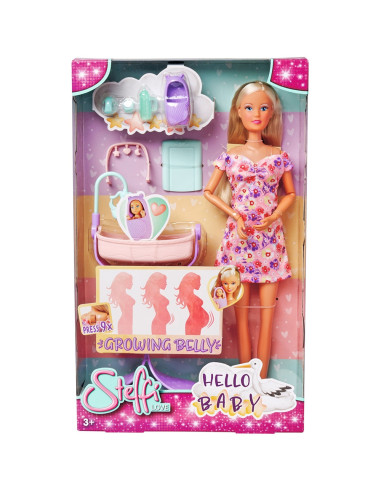 S105733680,Papusa Simba Steffi Love Hello Baby 29 cm cu accesorii