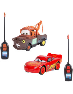 S203084036,Set masine Jada Toys RC Cars Lightning McQueen + Mater Twin Pack 1:32 14 cm cu telecomanda