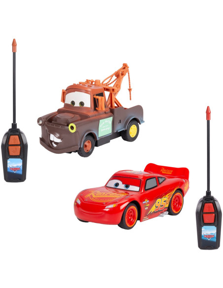 S203084036,Set masine Jada Toys RC Cars Lightning McQueen + Mater Twin Pack 1:32 14 cm cu telecomanda