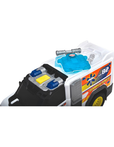 S203306024,Masina de ambulanta Dickie Toys Medical Responder 30 cm cu lumini si sunete