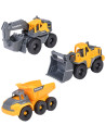 S203722015,Set Dickie Toys Construction Set cu 3 vehicule 16 cm