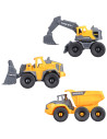 S203722015,Set Dickie Toys Construction Set cu 3 vehicule 16 cm