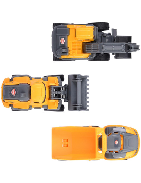 S203722015,Set Dickie Toys Construction Set cu 3 vehicule 16 cm