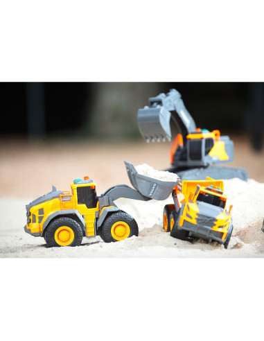 S203723006,Buldozer Dickie Toys Volvo Wheel Loader 23 cm cu lumini si sunete