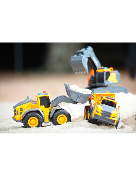 S203723006,Buldozer Dickie Toys Volvo Wheel Loader 23 cm cu lumini si sunete