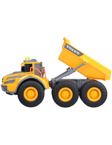 S203723007,Camion basculant Dickie Toys Volvo Articulated Hauler 23 cm cu lumini si sunete