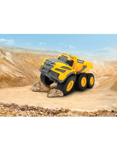 S203723007,Camion basculant Dickie Toys Volvo Articulated Hauler 23 cm cu lumini si sunete
