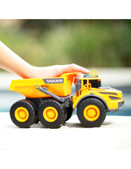 S203723007,Camion basculant Dickie Toys Volvo Articulated Hauler 23 cm cu lumini si sunete