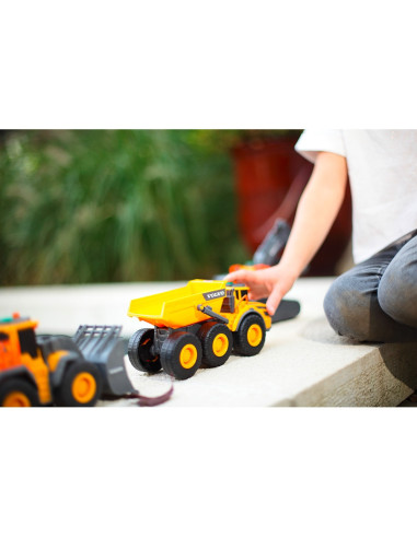 S203723007,Camion basculant Dickie Toys Volvo Articulated Hauler 23 cm cu lumini si sunete