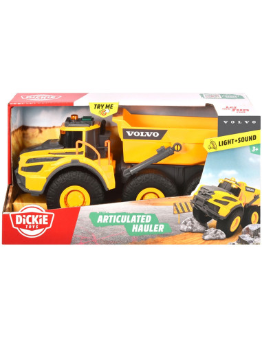 S203723007,Camion basculant Dickie Toys Volvo Articulated Hauler 23 cm cu lumini si sunete