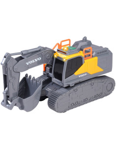 S203723008,Excavator Dickie Toys Volvo Tracked Excavator 23 cm cu lumini si sunete