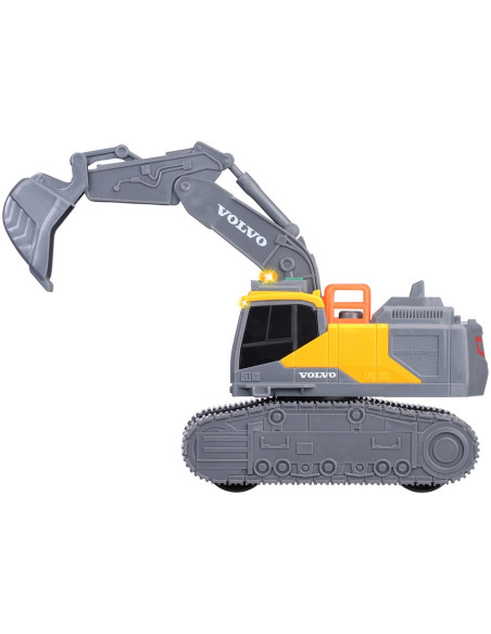 S203723008,Excavator Dickie Toys Volvo Tracked Excavator 23 cm cu lumini si sunete