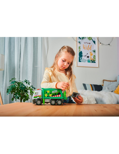 S203745014,Masina de gunoi Dickie Toys Action Truck Garbage 26 cm cu lumini si sunete