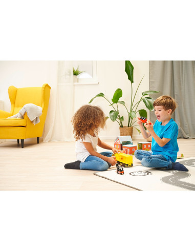 S203747018,Camion Dickie Toys DHL Heavy Truck 35 cm cu lumini si sunete