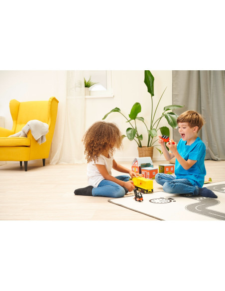 S203747018,Camion Dickie Toys DHL Heavy Truck 35 cm cu lumini si sunete