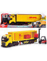 S203747018,Camion Dickie Toys DHL Heavy Truck 35 cm cu lumini si sunete