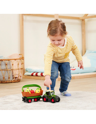 S204115010,Tractor Simba ABC Freddy Fruit Trailer 30 cm cu lumini, sunete, remorca si figurine