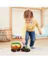 S204115010,Tractor Simba ABC Freddy Fruit Trailer 30 cm cu lumini, sunete, remorca si figurine