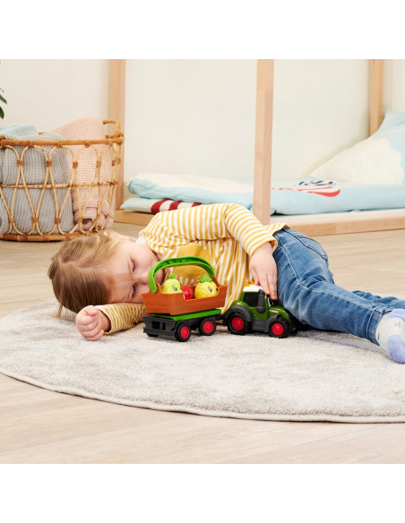 S204115010,Tractor Simba ABC Freddy Fruit Trailer 30 cm cu lumini, sunete, remorca si figurine