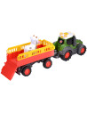 S204115011,Tractor Simba ABC Fendt Animal Trailer 30 cm cu lumini, sunete, remorca si figurina